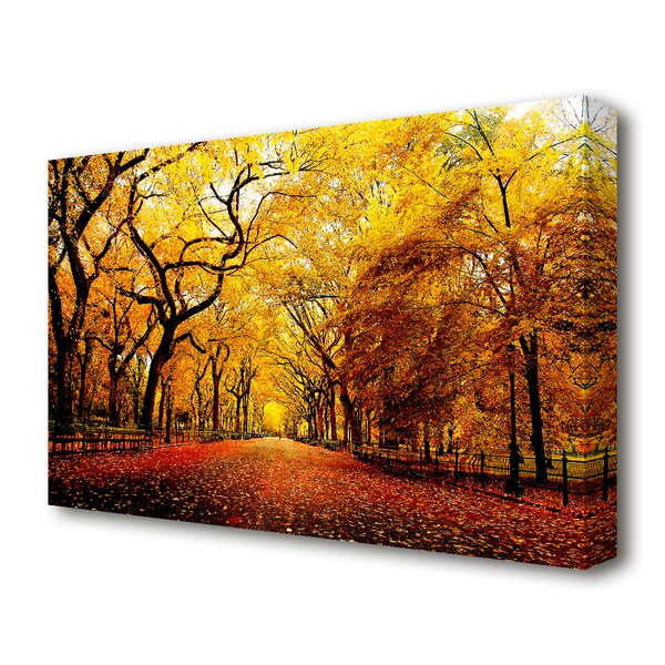 East Urban Home Wide Alley Forest Canvas Print Wall Art